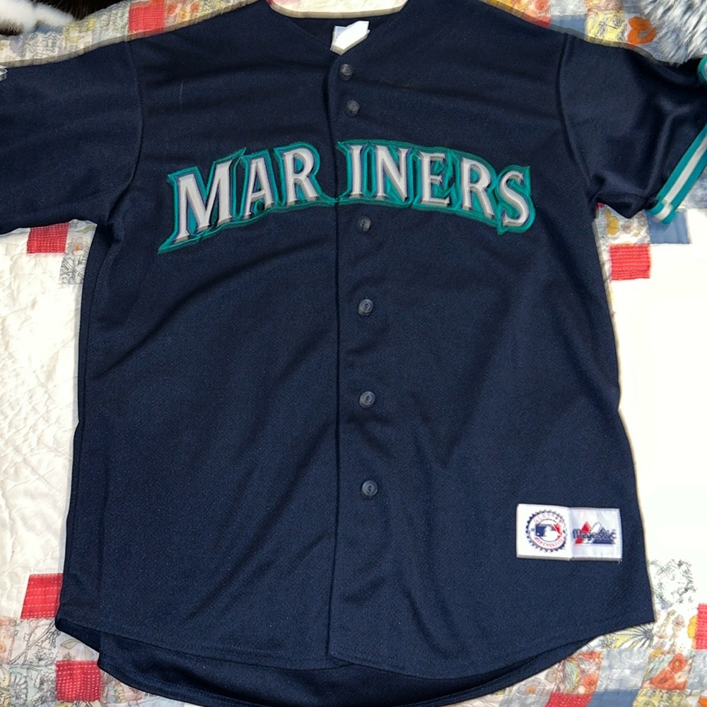 90s Seattle Mariners Ichiro embroidered jersey 51 Majestic large